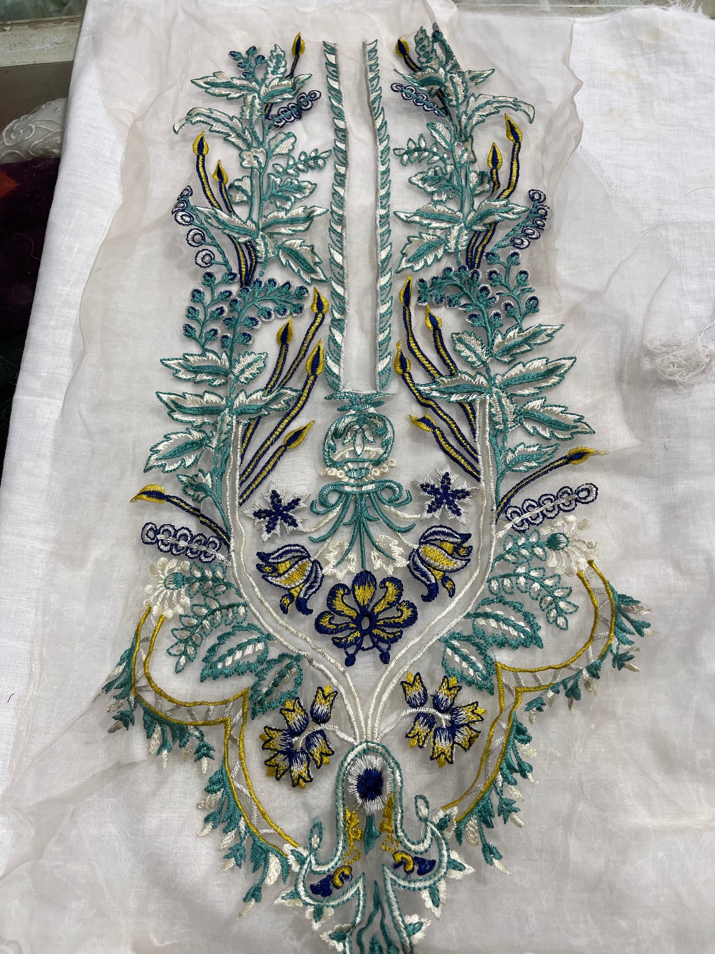 Multi Embroidery Neck