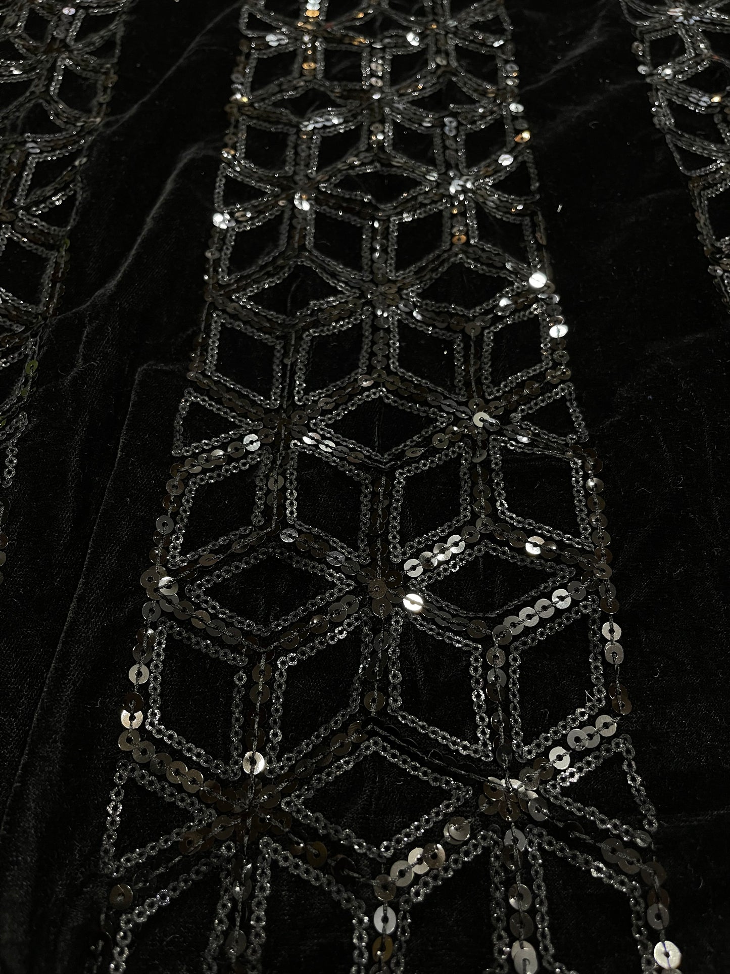 Velvet embroidery Border