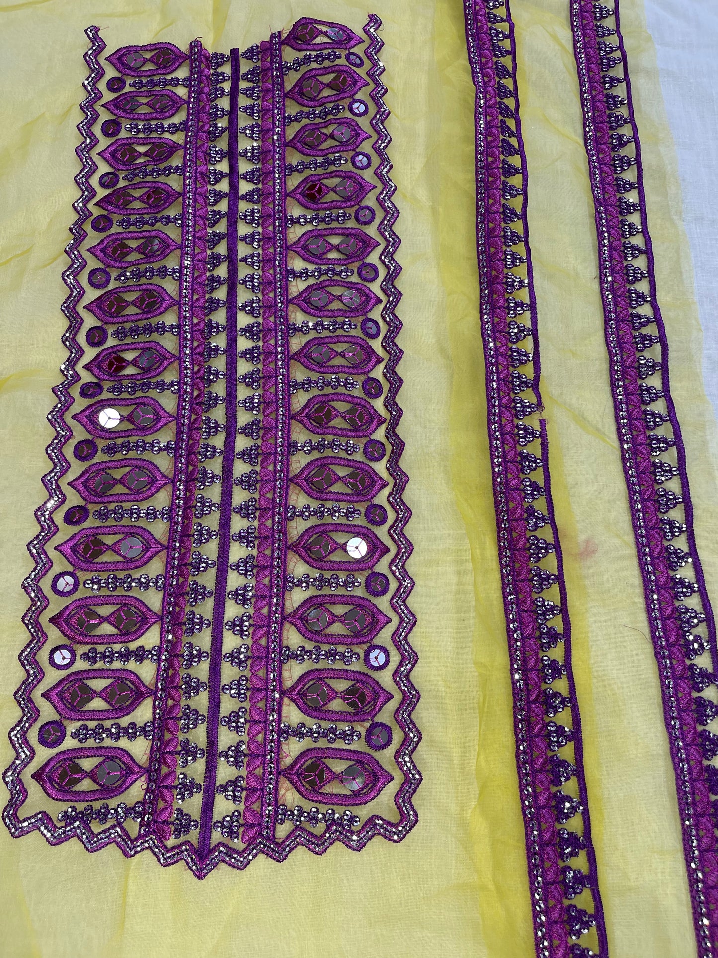 Sequins Neck Set