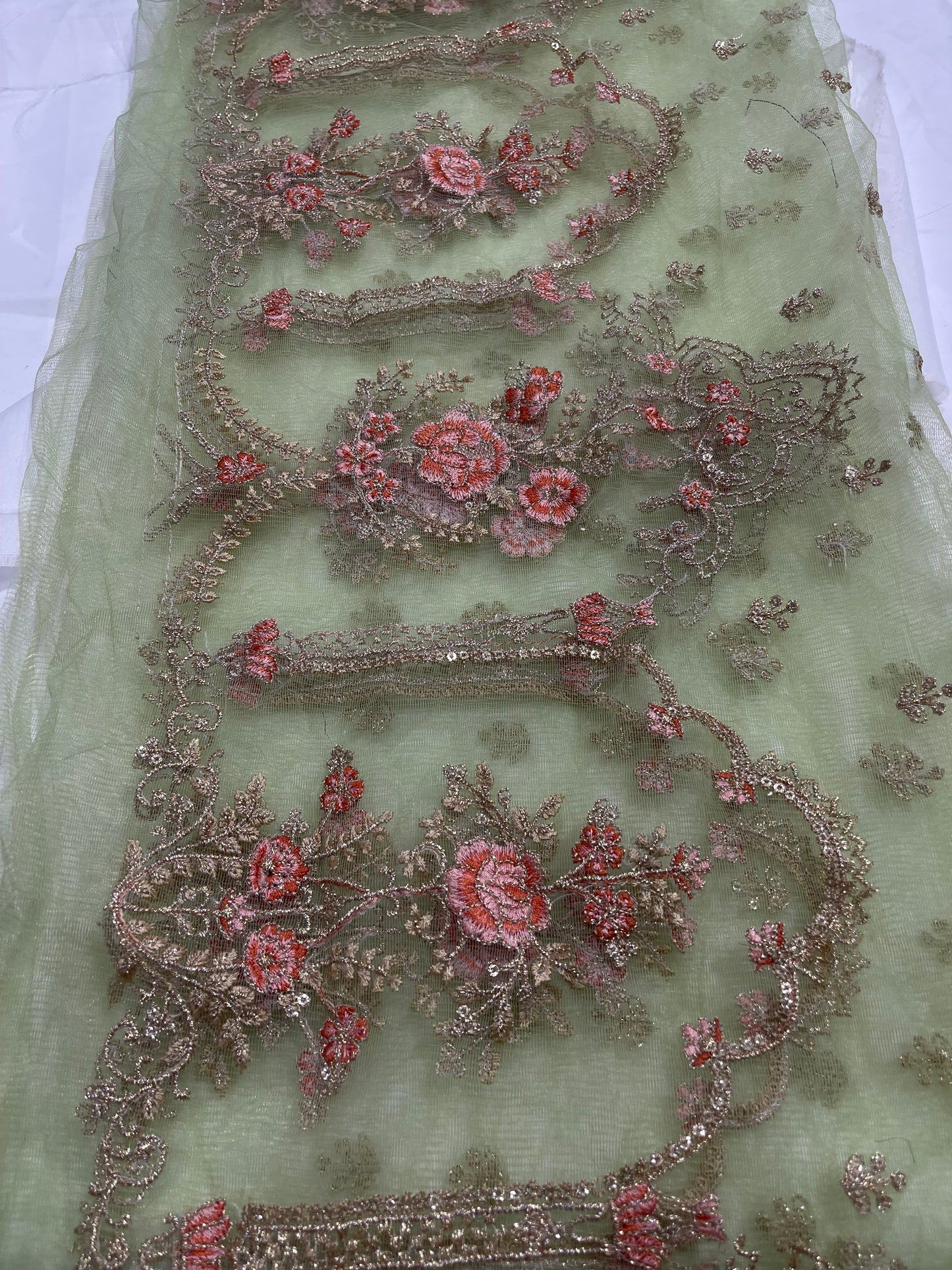 Net Embroidery Border